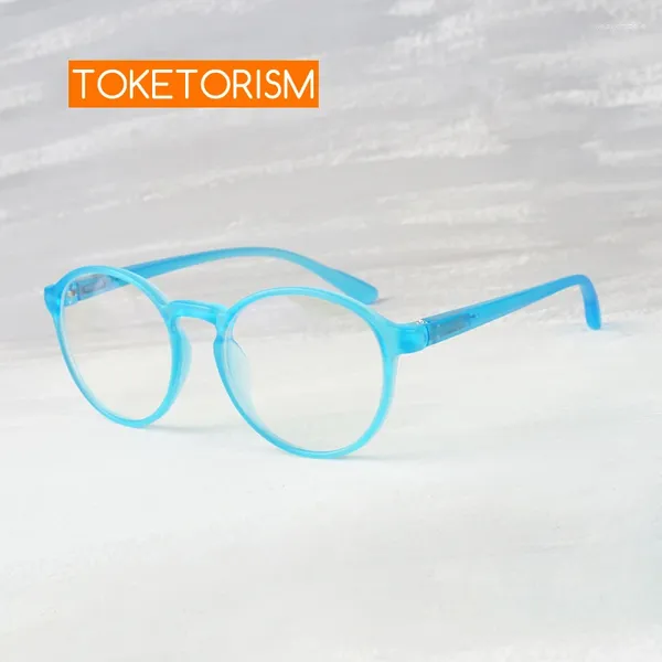 Sonnenbrille Toketorism Kinder Runde Brillen Anti-Blau-Brille für Kinder Optischer Rahmen Myopie 3753