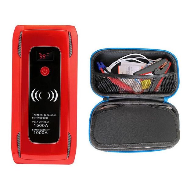 Avviatore di emergenza per auto Power Inverter 26000Mah Avviatore di avviamento di emergenza Alimentatore da viaggio all'aperto 12V Illuminazione elettrica mobile portatile Dh1Jq