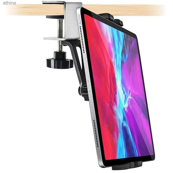 Supporti per tablet PC Supporti per tablet PC Armadio da cucina Supporto per tablet Supporto per tablet da 4-13 '' Supporto per telefono Tablet in metallo Supporto per morsetto per cellulare per IPad Air Pro YQ240125