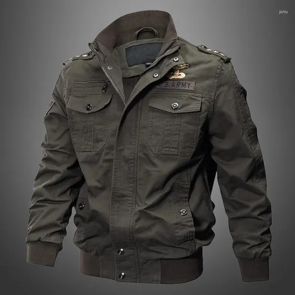 Giacche da uomo 2024 Estate Autunno US Baseball Pilot Army Military Flight College Giacca tattica per uomo Cargo da esterno