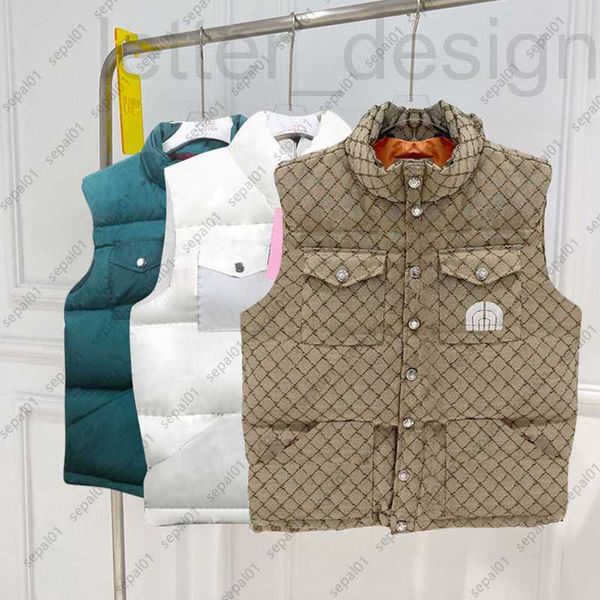 Tasarımcı Lüks Erkek Yelekler Kış Moda Yelek Puffer Ceket Kadınlar Klasik Sıcak Kolsuz Ceketler Erkekler Şık Parkas Coats 2024 Dış Giyim X2m0