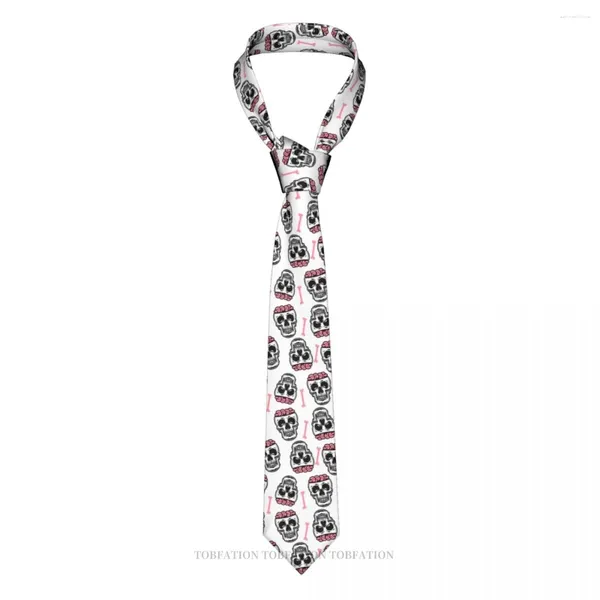 Papillati cranio cranio cranio craspelli 3d tie cravatta da 8 cm con camicia da cistra