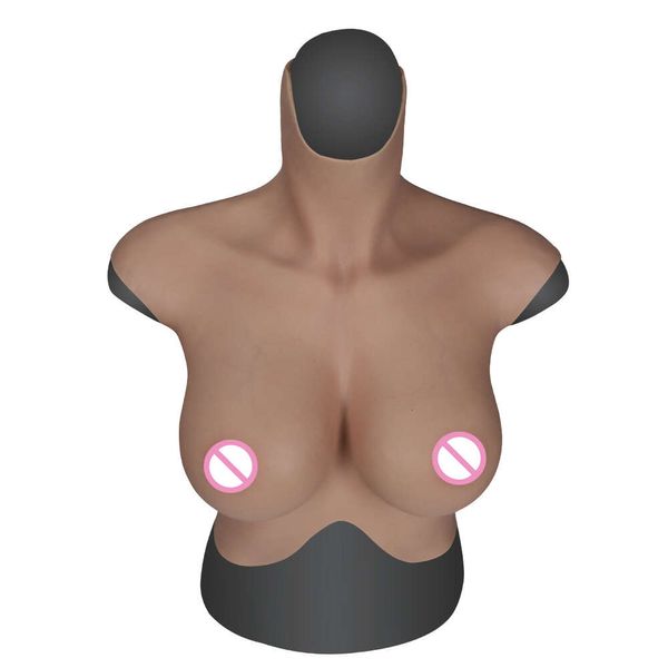 Accessori per costumi Silicone gigante Trans Donna Forma del seno protesico finto Fetish Uomo Crossdresser Travestito Sissies Grande Gel Gummy Bear Boobs