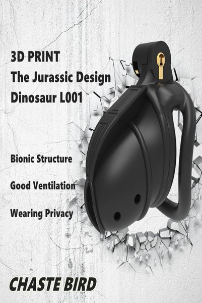 2023 NEU 3D-Druck Jurassic Design Atmungsaktiver Peniskäfig 2 Arten von Penisringen Gerät Erwachsene Produkte Sexspielzeug 2 Farben L0014921502