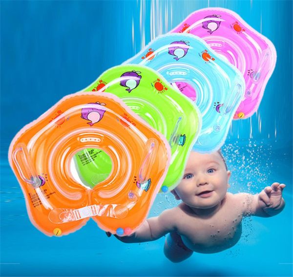 Schwimmen Baby Pools Zubehör Baby Aufblasbare Ring Baby Hals Aufblasbare Räder für Neugeborene Bade Kreis Sicherheit Neck Float DLH4713497