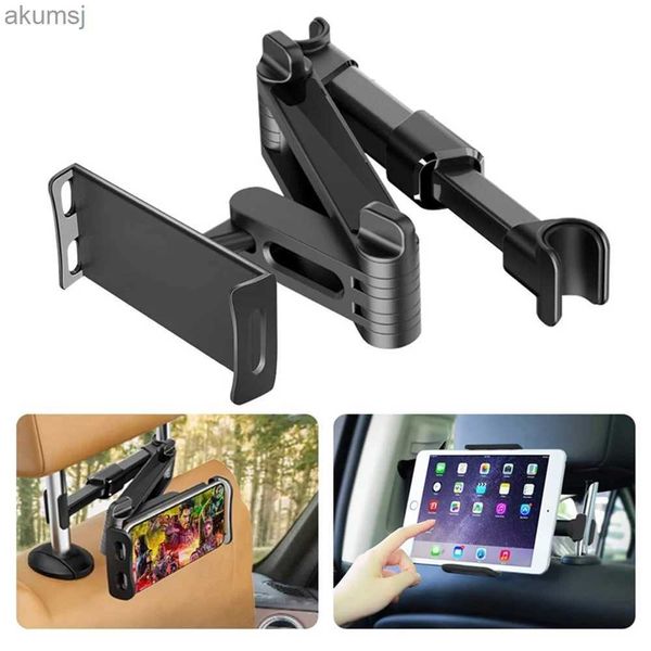 Supporti per tablet PC Supporto per tablet per sedile posteriore dell'auto Poggiatesta regolabile Supporto per iPad Supporto per seggiolino auto da 4,5-10,5 pollici con rotazione a 360 gradi per iPhone YQ240125