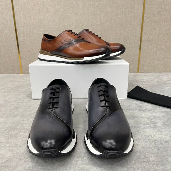 Luxuriöse Modedesigner-Herren-Business-Lederschuhe, handgefertigt mit Lederriemen, niedrig geschnittene Hochzeitsschuhe in Lila, Blau, Braun, Größe 5–10, Frühlings- und Sommerstile