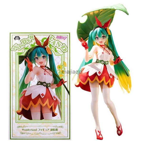 Action Figure Toy 21 cm Hatsune Miku Anime Figure Kawaii Thumbelina Vocaloid Wonderland PVC Action Figure Collection Modello Doll Ornamenti Giocattoli Regalo