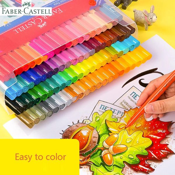 Evidenziatori tedeschi FaberCastell 30/60/80 colori possono essere costruiti blocchi di costruzione set di penne ad acquerello pittura artistica riempimento graffiti possono essere lavati