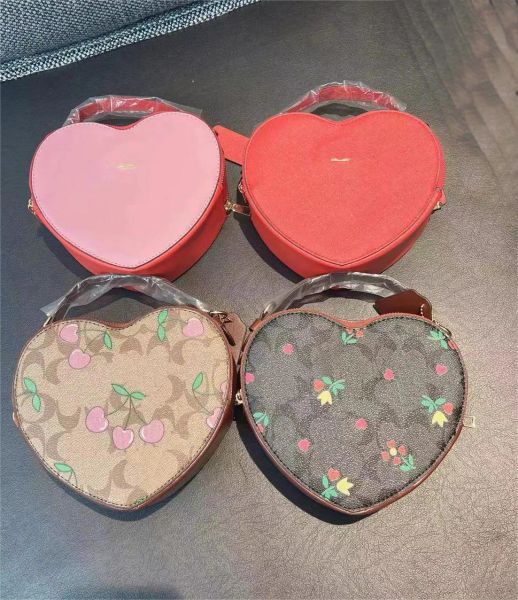 Розовое сердце Girly Маленькая квадратная сумка на плечо Fashion Love Женская сумка-тоут Сумки Женская цепочка с верхней ручкой Сумки-мессенджеры Подарок CSG2401255-12