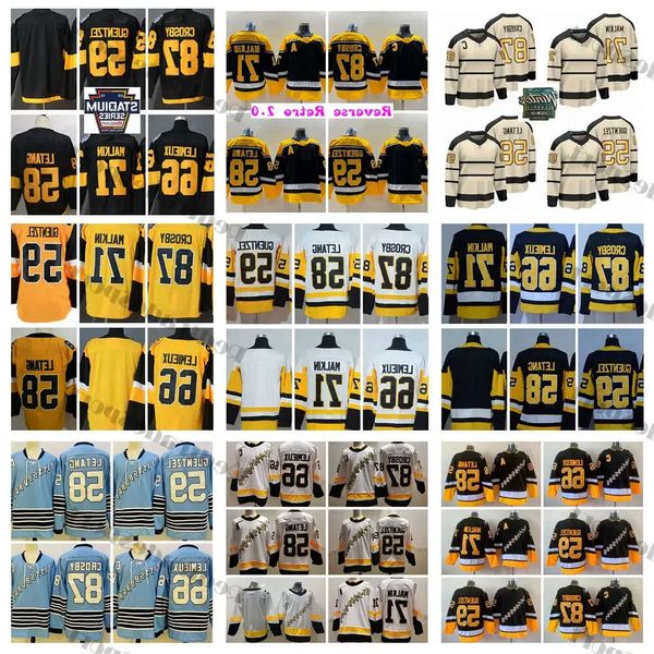 2024 Winter Classic 87 Sidney Crosby Hóquei Jerseys 2.0 Reverse Retro 71 Evgeni Malkin 59 Jake Guentzel Jersey 58 Kris Letang 66 Lemieux 67