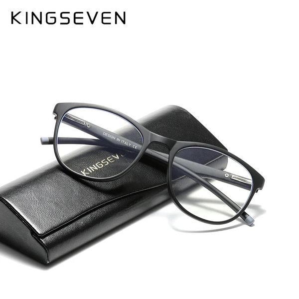 KINGSEVEN 2023 Occhiali ottici anti luce blu per donna Uomo Radiazione Ray Blocker Computer Gaming Occhiali da vista Frames 240118