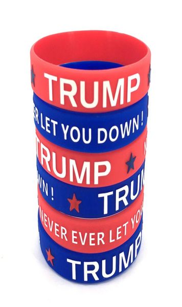 Trump Make America Great Again Bracciale in silicone Bracciale sportivo in gomma impermeabile Trump Donald Supporter Bangle Bracciale personalizzato1393790