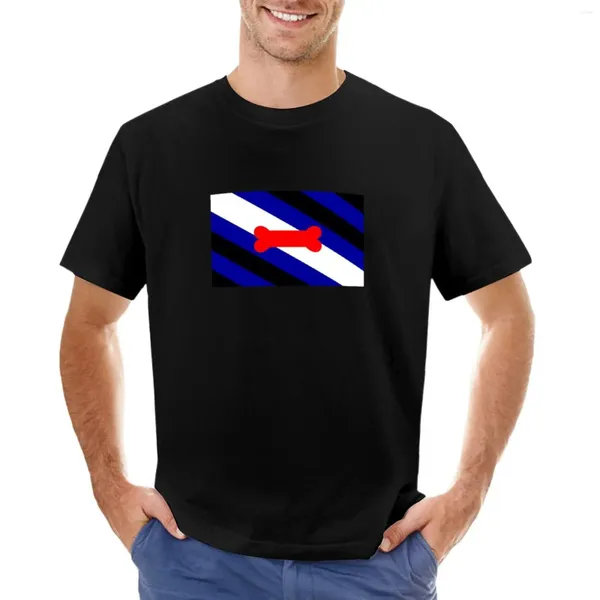 Polos masculinos filhote de cachorro orgulho bandeira camiseta camisetas homem roupas masculinas