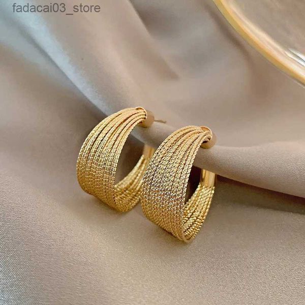 Stud nuova tendenza della moda design unico elegante delicato retrò esagerato multistrato orecchini gioielli da donna regali per feste all'ingrosso