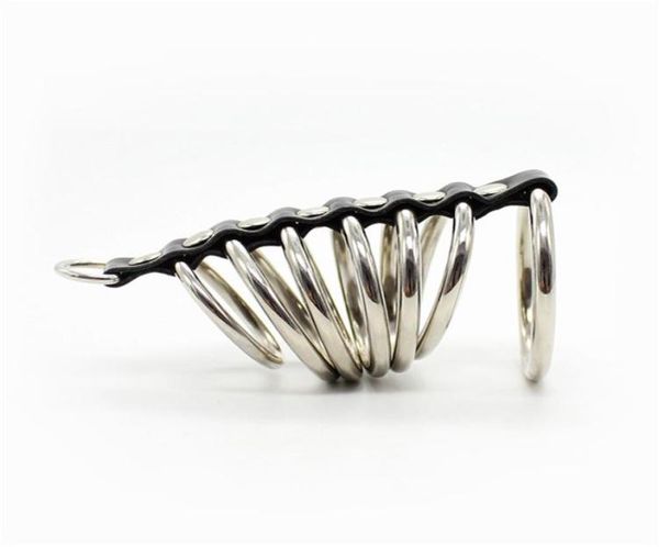 Metall Penis Ringe Ärmel Verzögerung Cockring PU Leder Cock Ring SM Sex Spielzeug Produkt für Paar Erwachsene Männer Männlich gürtel2715895