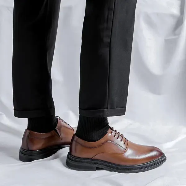 Kleidschuhe Britischer weißer Kragen Bankett Retro Business 2024 Herbst koreanische Version des Modetrends All Match Casual