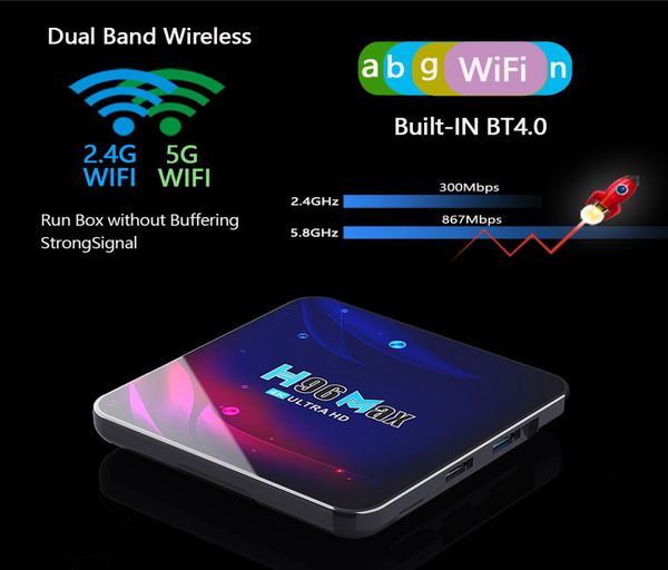 H96 Max V11 Android 11 TV Box RK3318 4G 64G BT 40 Google 4K Smart TVBox 24G 5G Wifi Android113496332