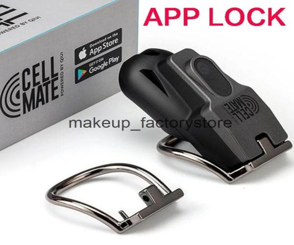 Massage Bluetooth APP Fernbedienung Cell Mate Männliches Gerät Cock Cage Penis Sleeve Lock BDSM Sex Spielzeug Für Männer5662348