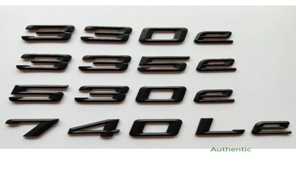 Preto fosco letras tronco tampa emblemas emblema emblema adesivo para bmw 325e 330e bmw carro accessories5634729