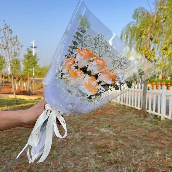 Dekoratif Çiçekler Simülasyon Gül Sabun Buket Ev Dekorasyon Doğum Günü Ebedi Düğün Sevgililer Günü Hediye Yıldönümü Dekoru