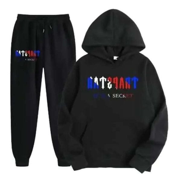 Tracksuit Trapstar Marca Impresso Sportswear Masculino Hoodies Conjuntos 15 Cores Quentes Duas Peças Conjunto Solto Moletom Com Capuz Calças Jogging 14 Col 662