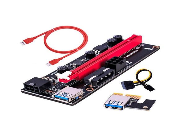 Neueste VER009 USB 30 PCIE Riser Kabel VER 009S Express 1X 4x 8x 16x Extender Computer 6 Pin Stromkabel Anschlüsse7041960