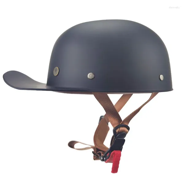 Motorradhelme, Unisex, klassischer Retro-Baseballkappen-Helm, leicht, modisch, ABS-Material, sicherer und zuverlässiger Tretroller