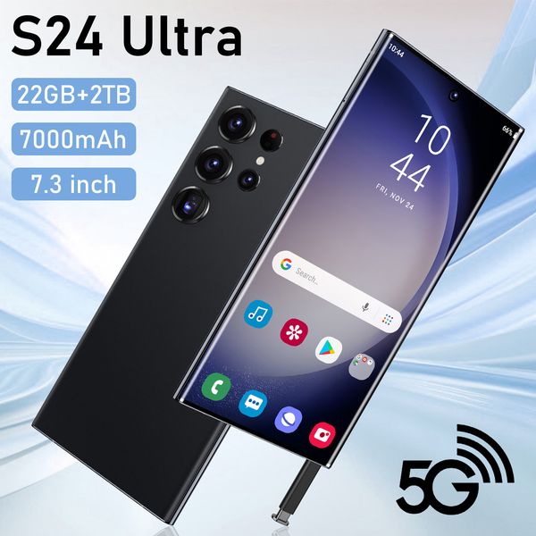 Трансграничный мобильный телефон S24 Ультра встроенная ручка 7,3 Большой экран (3 64) Сеть 4G Производители интеллектуальных машин для внешней торговли Отправить на B