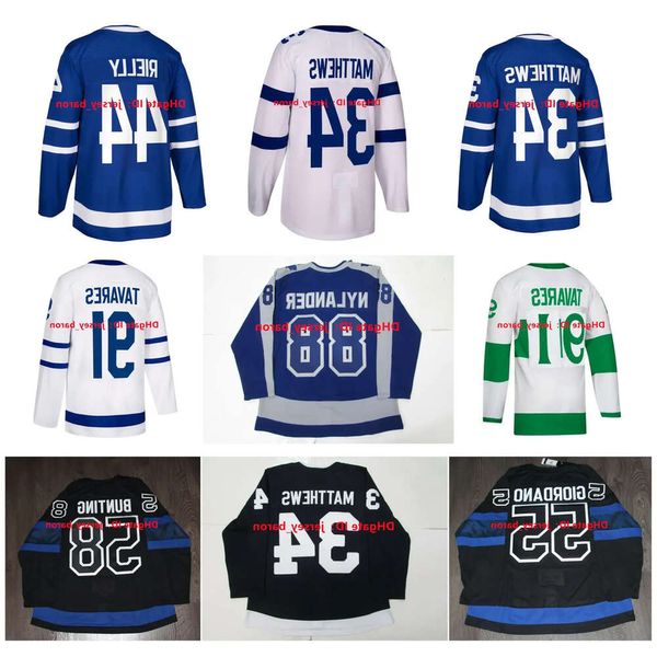 Auston Matthews Maple Hockey Jersey Leafs John Tavares Mitchell Marner Tyler Bertuzzi William Nylander Kampf Pontus Holmberg Ryan Reaves Max 47