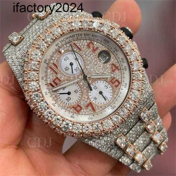 Ap Watch Diamond Mosonite Iced Out kann den Test bestehen Designer Mosonite vs. Fabrikhersteller 25 bis 29 Karat Top-Marke Custom Dign Woman Hand Set Out