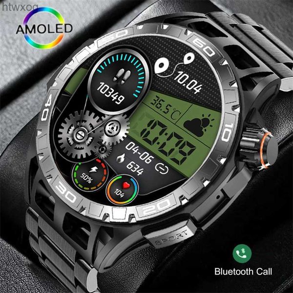 Умные часы GFORDT NEW Смарт-часы для мужчин Полный круг Сенсорный экран Bluetooth Вызов Мужские умные часы Водонепроницаемые спортивные часы для фитнеса + коробка YQ240125