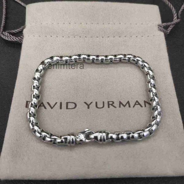 Dy Circle Link Chain Charm Дизайнерский браслет для женщин Кубинские цепочки с бриллиантами Мода Ретро Роскошные вечерние украшения на день рождения Подарок Популярно в Европе и Америке BYZ4