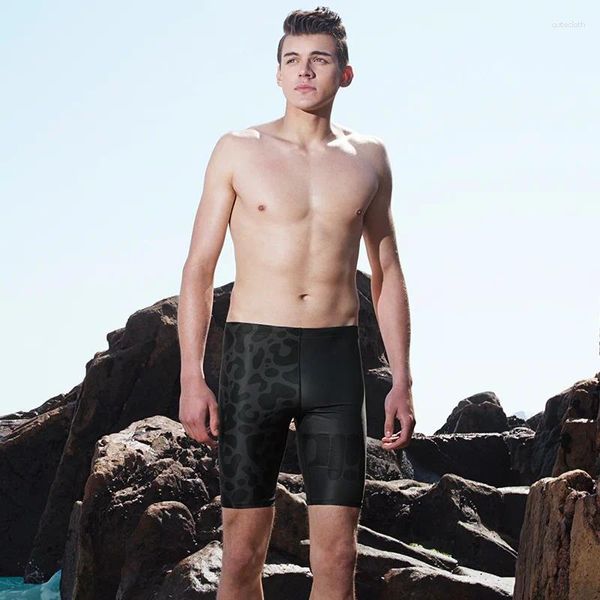 Costume da bagno da uomo da uomo professionale impermeabile costume da bagno competitivo allenamento atletico collant da spiaggia pantaloncini protezione solare bagno surf