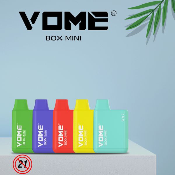 Fumot Original Vome Box Mini 600 Puffs Vape Cigarro Eletrônico Descartável Bobina de Algodão 2ml 12 Sabores Disponíveis