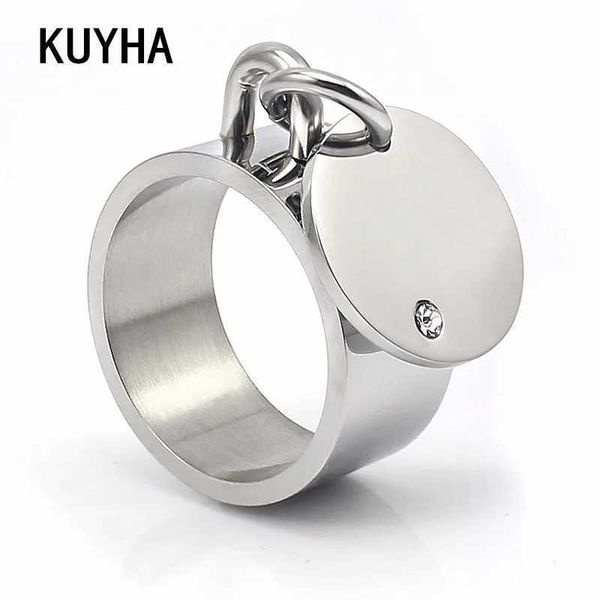 Anéis de banda moda masculino feminino anel clássico prata cor strass jóias de casamento para mulheres homens festa de natal presente 240125