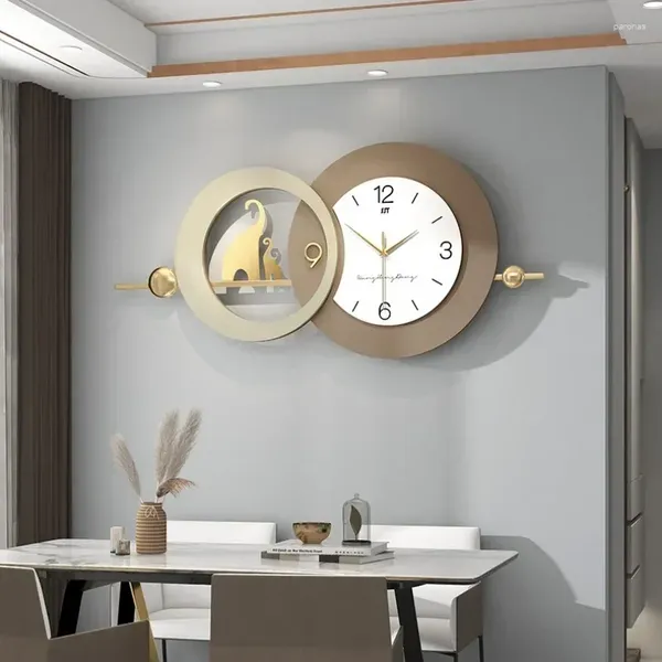 Duvar Saatleri Büyük Boyut Saat Modern Tasarım Ev Dekoru Lüks Yaratıcı Sefer Dijital Saat Oturma Odası Dekorasyon Horloge