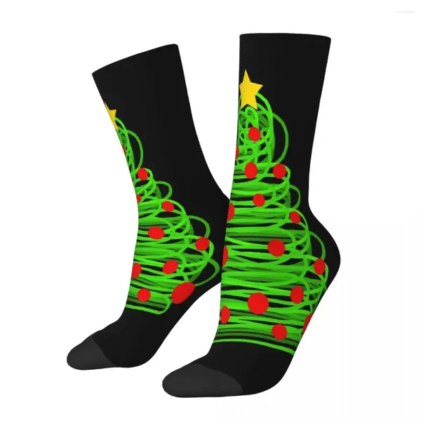 Erkek Çoraplar Noel Ağacı Çizgisi Erkek Erkek Kadınlar Yaz Çorapları Hip Hop