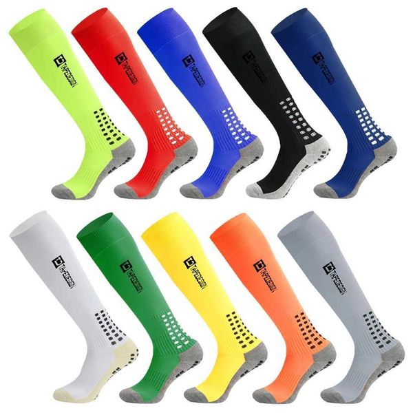 Chaussettes de sport Nouvelles chaussettes de football longues Silicone Ventouse Grip Anti Slip Chaussettes de football Sports Hommes Femmes Baseball Rugby Chaussettes YQ240126