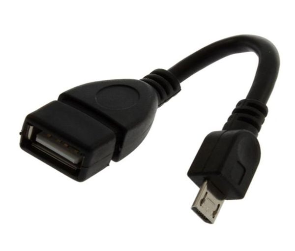 Adaptador usb a fêmea para micro usb 5 pinos macho host otg adaptador de cabo de carregador de dados 3208528828