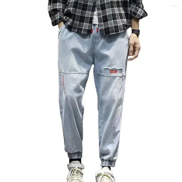 Männer Hosen Frühling Sommer Schwarz Blau Cargo Jeans Männer Streetwear Denim Jogger Baggy Hosen 3XL 4XL