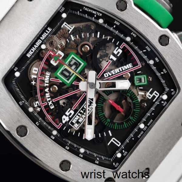 Часы с механизмом RM Наручные часы Richardsmille Наручные часы RM11-01 Mancini Limited Edition Уникальный хронометр для игры с мячом Титан RM1101