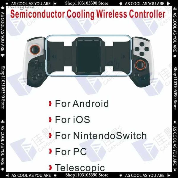 Controller di gioco Joystick Nuovo Stock Jk02 Controller di gioco mobile retrattile Semiconduttore Dissipatore di calore Android Ios / switch Giochi universali facili da giocare YQ240126