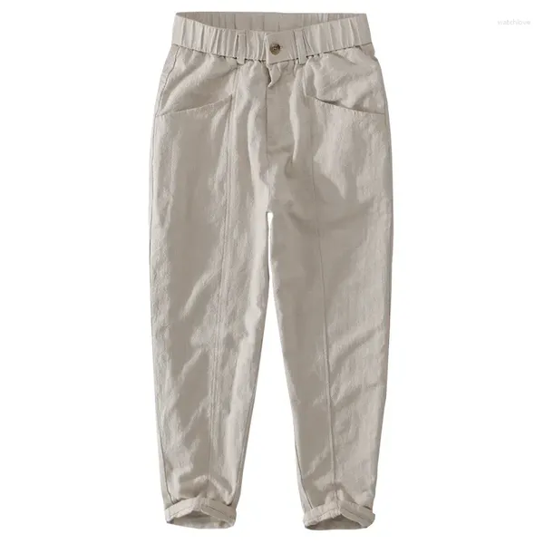 Мужские брюки, весна-лето 2024, однотонные повседневные модные простые дышащие универсальные прямые брюки в стиле шинуазри