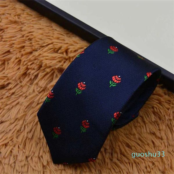 Cravatta di seta di design di lusso al 100% cravatta di seta nera blu jacquard tessuta a mano per uomo cravatta casual e da lavoro cravatta di moda