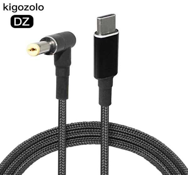 Adattatore di alimentazione USB tipo C da 100 W Cavo di ricarica Cavo Convertitore jack CC per laptop18676974831673