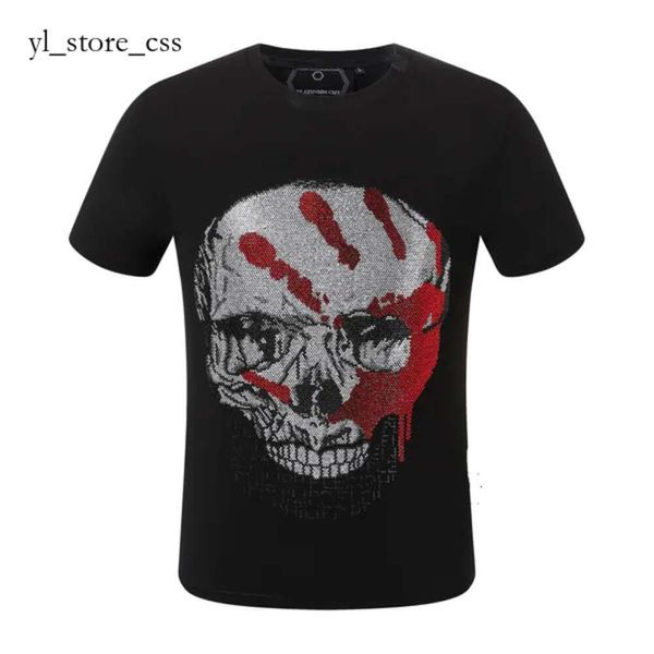 Killer Style Plein Bear T-Shirt T-Shirts Tops -Marke Kurzarm Phillip Plein Fashion Black Beach Herren Sommer Philipps Plein Skulls Teddy Bear Muster 2242