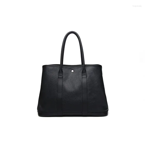 Вечерние сумки большой емкости Highend A4 из натуральной кожи с верхним слоем, женская сумка для покупок, сумка на плечо, женская сумка-тоут, черный, зеленый M9497
