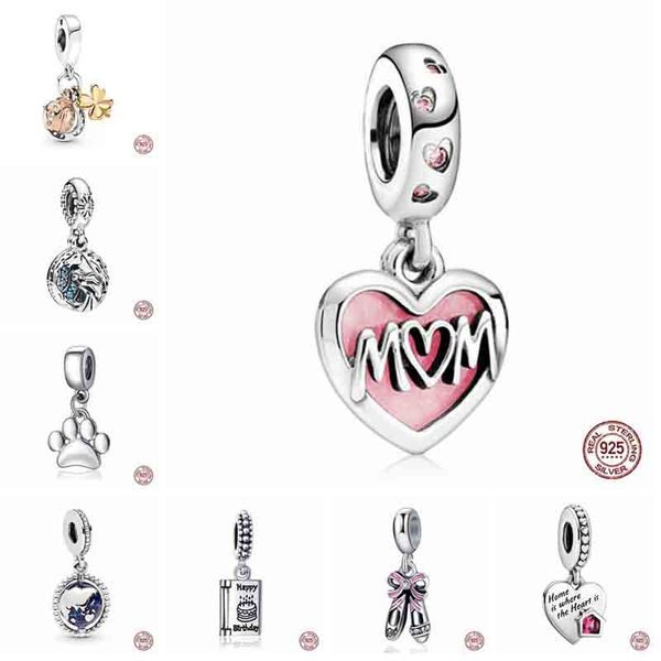 Il popolare ciondolo in argento sterling 925 con ciondolo per chitarra classica è adatto per braccialetti Panddora, collane da donna, gioielli fai da te, accessori moda, coppia di cuori