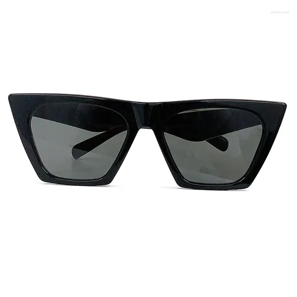 Güneş gözlükleri lüks kadınlar kedi gözü büyük çerçeve yaz gözlükler renk gradyan lens hediye kutusu yüksek kaliteli güneş gözlükleri UV400